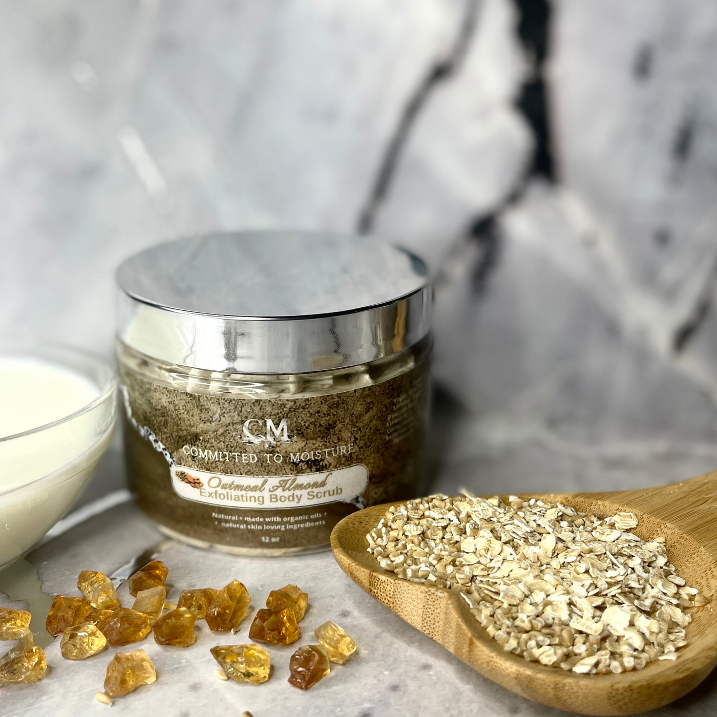 Oatmeal Almond Exfoliating Body Scrub